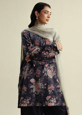 3-PC Unstitched Digital Printed Chiffon Coco By Zara Shahjahan | Aster-4A